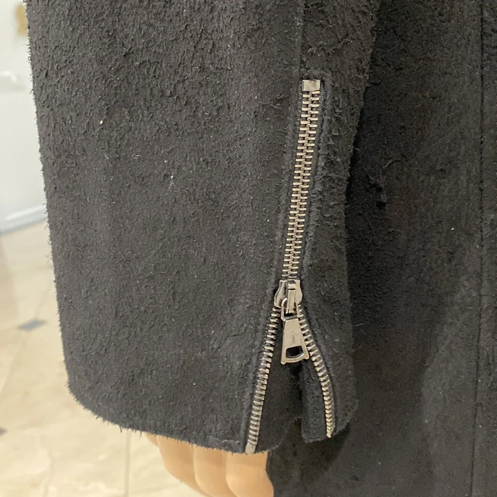 John Varvatos Black Goat Suede Jacket - Picture 3 of 10